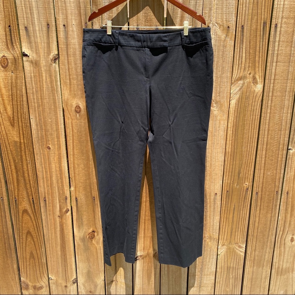 Ann Taylor Modern Flare Wide Leg Pants 14 Black